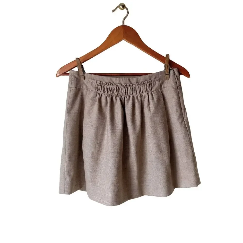 J. Crew Wool-Blend Mini Skirt Size 0